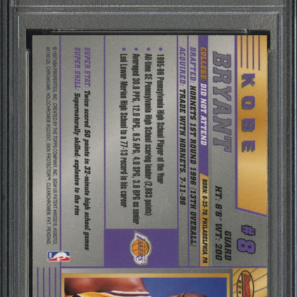 1996 Bowman's Best Rookie Kobe Bryant #R23 Refractor PSA 7