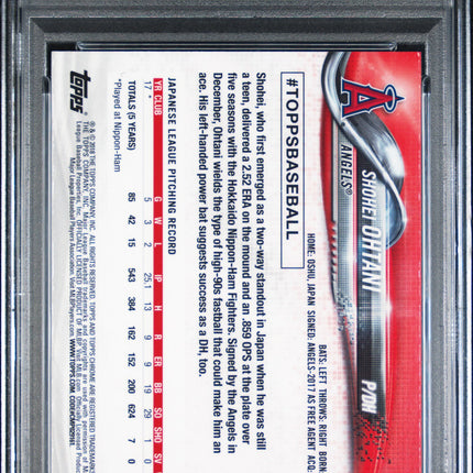 2018 Topps Chrome Shohei Ohtani #150 PSA 9