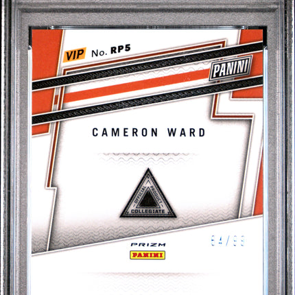2024 Panini National Vip Gold Prospect Cameron Cam Ward Green Sparkle PSA 9 /99