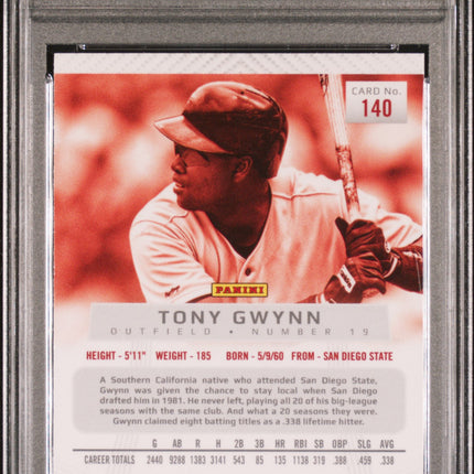 2012 Panini Prizm Tony Gwynn #140 PSA 10