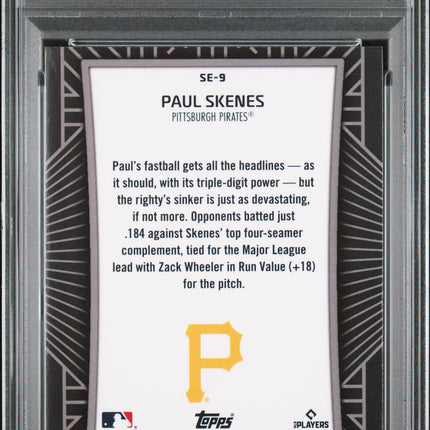 2025 Topps Chrome Shadow Etch Paul Skenes #SE9 PSA 9