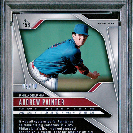 2025 Panini Prizm Andrew Painter #153 Gold PSA 10 /10