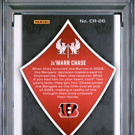 2021 Panini Rookies & Stars Crusade Ja'marr Chase #CR26 PSA 10