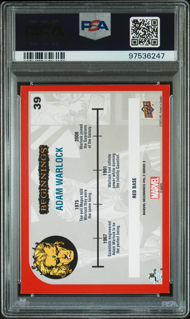 2024 Upper Deck Marvel Beginnings Vol.2 Series 2 Adam Warlock #39 PSA 9