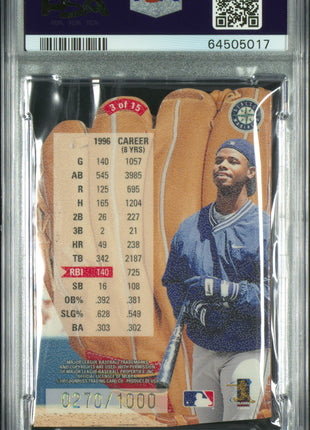 1997 Leaf Statistical Standouts Ken Griffey JR. #3 PSA 9