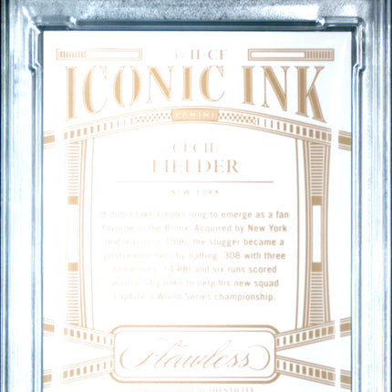 2024 Panini Flawless Iconic Ink Cecil Fielder #IICF PSA 9