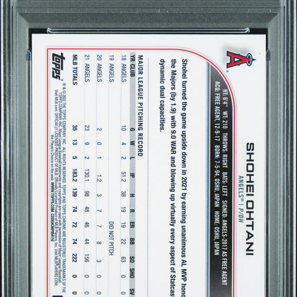 2022 Topps Chrome Sapphire Edition Shohei Ohtani #660 PSA 10