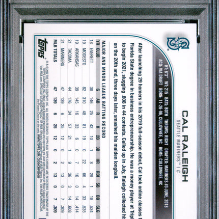 2022 Topps Chrome Sonic Cal Raleigh #149 PSA 9