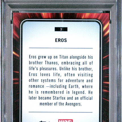 2025 Topps Chrome Marvel Eros #3 PSA 8
