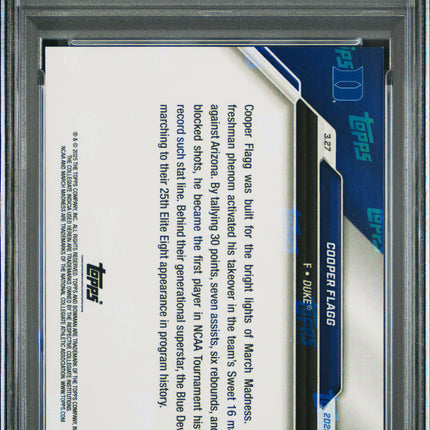 2024 Bowman U Now Cooper Flagg #101 PSA 9