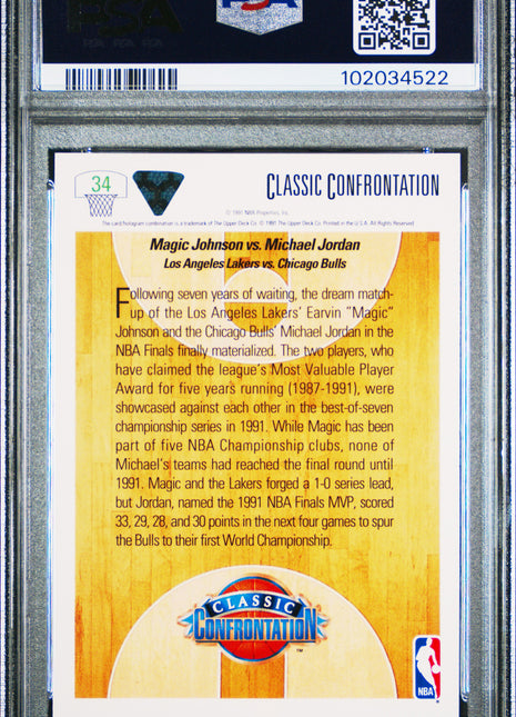 1991 Upper Deck Magic VS. Jordan #34 PSA 9