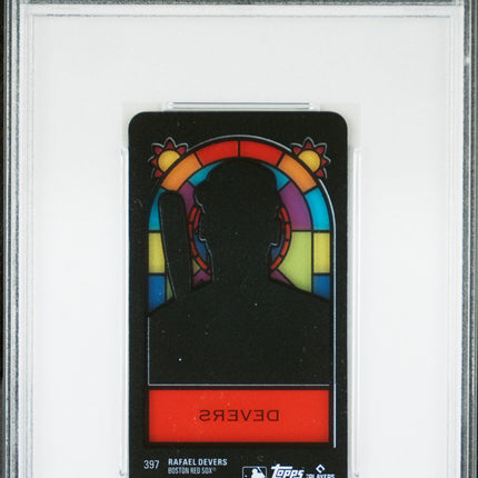 2023 Topps Allen & Ginter Rafael Devers #397 Mini Stained Glass PSA 10