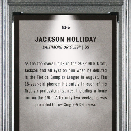 2023 Bowman Spotlights Jackson Holliday #BS6 PSA 10