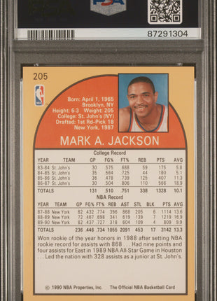 1990 Hoops Mark Jackson #205 PSA 10