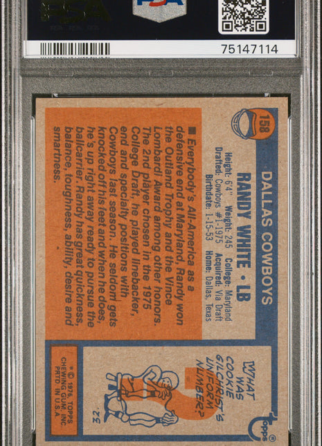 1976 Topps Randy White #158 PSA 7