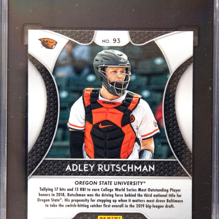 2019 Panini Prizm Draft Picks Adley Rutschman #93 SGC 9.5