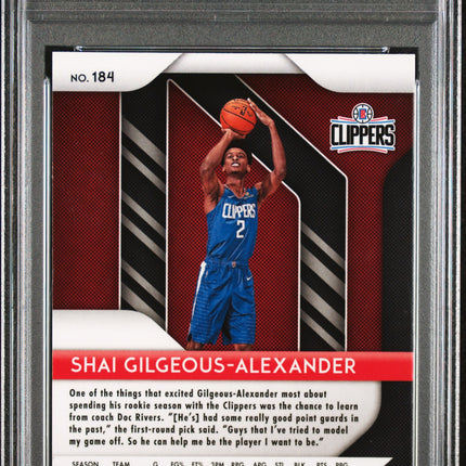 2018 Panini Prizm Shai Gilgeous-Alexander #184 PSA 9