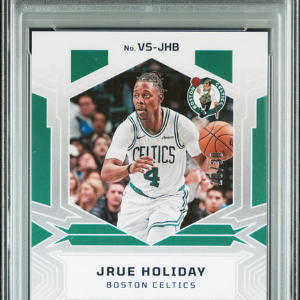 2024 Panini Obsidian Volcanic Jrue Holiday Blue Flood PSA 10 Auto 10 /30