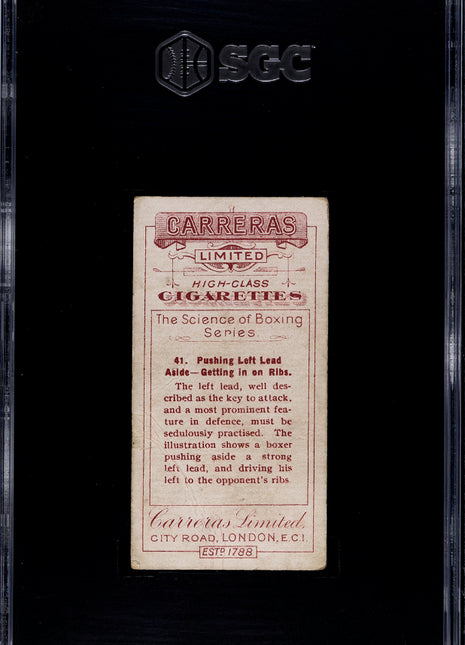 1914 Carreras The Science Of Boxing Pushing Left Lead Aside #41 SGC 2