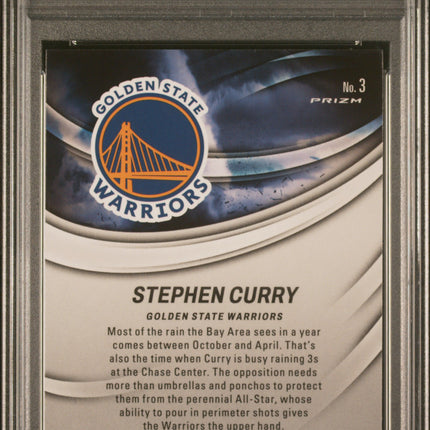 2022 Panini Mosaic Storm Chasers Stephen Curry #3 PSA 10