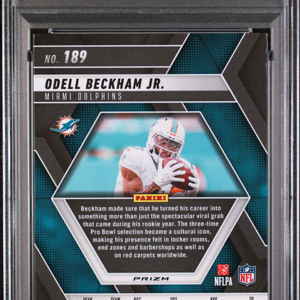 2025 Panini Mosaic Odell Beckham JR. #189 Genesis PSA 8