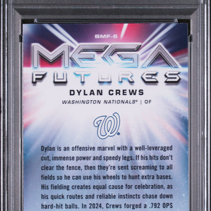2025 Bowman Mega Box Mega Futures Dylan Crews #BMF6 PSA 10