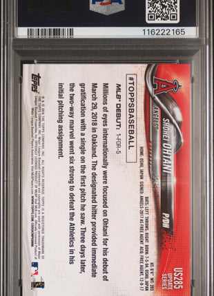 2018 Topps Update Shohei Ohtani #US285 PSA 10
