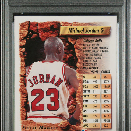 1993 Finest Michael Jordan #1 PSA 8