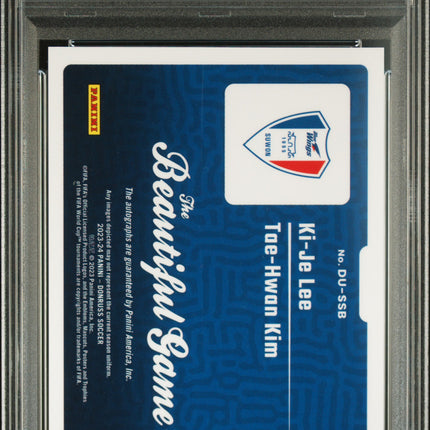 2023-24 Panini Donruss FIFA Auto Ki-JE Lee Tae-Hwan Kim #DUSSB PSA 9