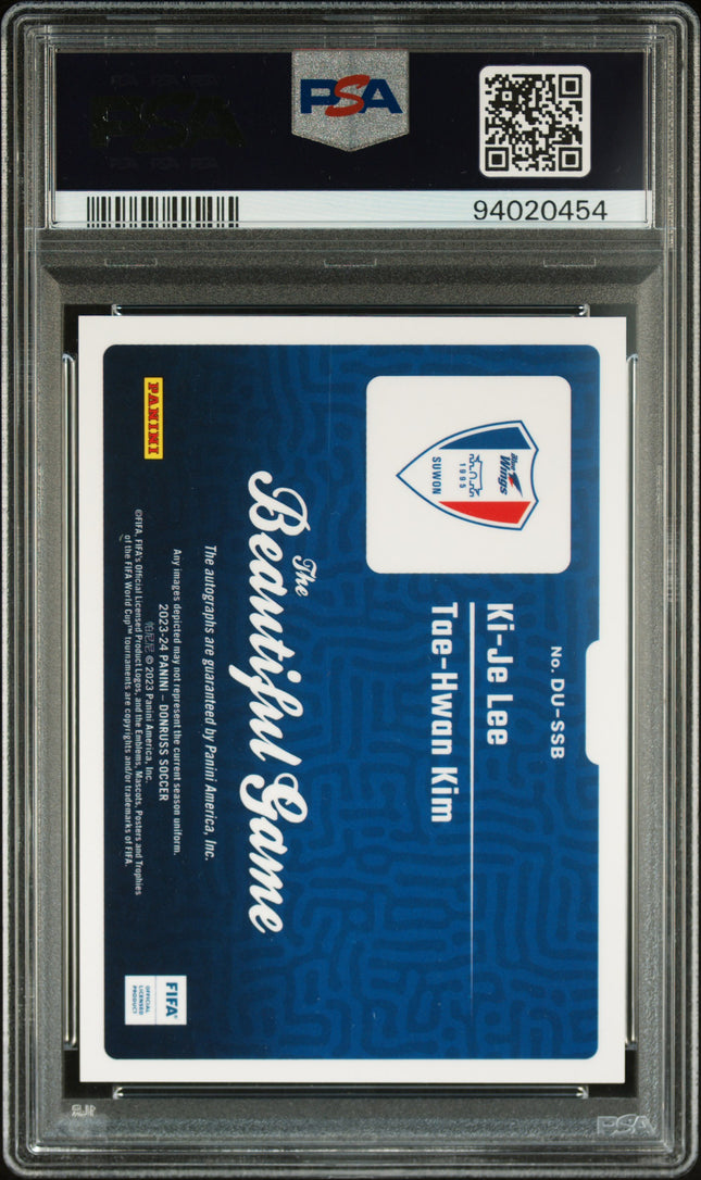 2023-24 Panini Donruss FIFA Auto Ki-JE Lee Tae-Hwan Kim #DUSSB PSA 9