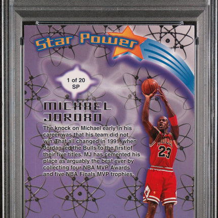 1997 Ultra Star Power Michael Jordan #1 PSA 8