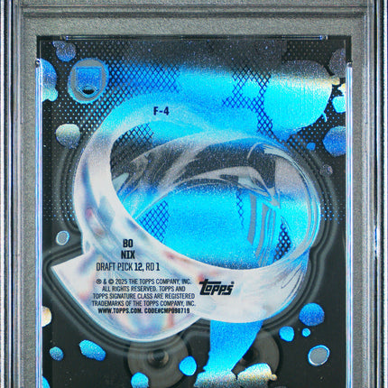 2024 Topps Signature Class Fluidity Bo Nix #F4 PSA 10