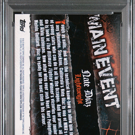 2010 Topps UFC Main Event Nate Diaz #29 PSA 10