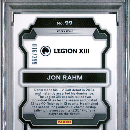 2024 Panini Prizm LIV Golf Jon Rahm #99 Pulsar PSA 10