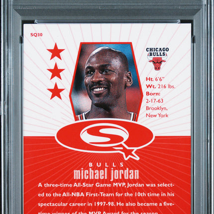 1998 UD Choice Starquest Michael Jordan #SQ30 Red PSA 7
