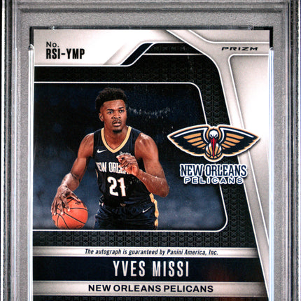 2024 Panini Prizm Rookie Signatures Yves Missi #RSIYMP RK Snakeskin PSA 9 Auto