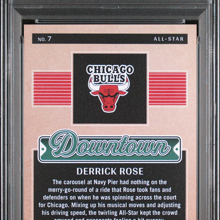 2024 Panini One And One Downtown All Star Derrick Rose #7 PSA 9