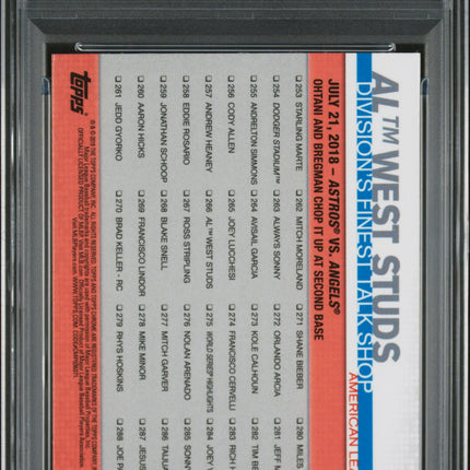 2019 Topps Chrome Sapphire Edition Al West Studs Ohtani #266 PSA 10