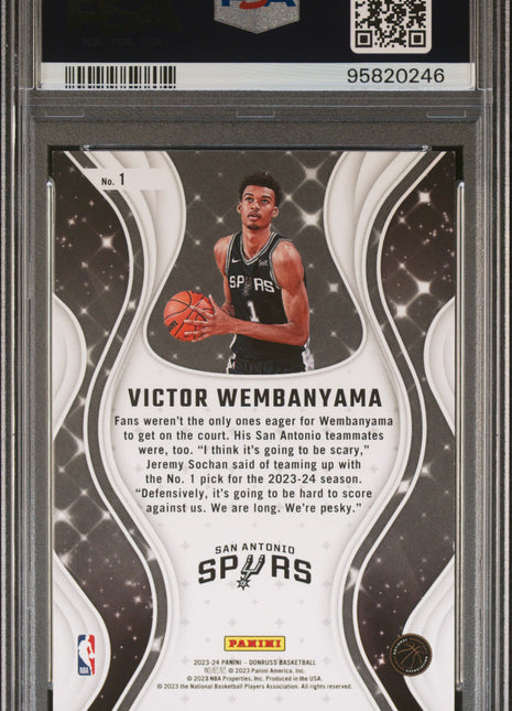 2023 Panini Donruss Magicians Victor Wembanyama #1 PSA 10