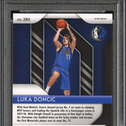 2018 Panini Prizm Luka Doncic #280 Silver PSA 8