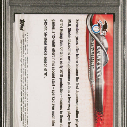 2018 Topps Update Shohei Ohtani Ichiro #US153 PSA 8