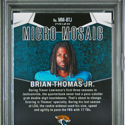 2024 Panini Mosaic Micro Mosaic Brian Thomas JR. #MMBTJ PSA 10