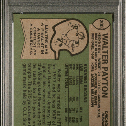 1978 Topps Walter Payton #200 All Pro PSA 5