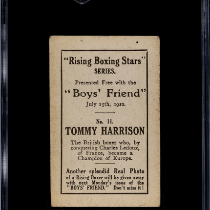1922 Boys' Friend Tommy Harrison #11 SGC 3