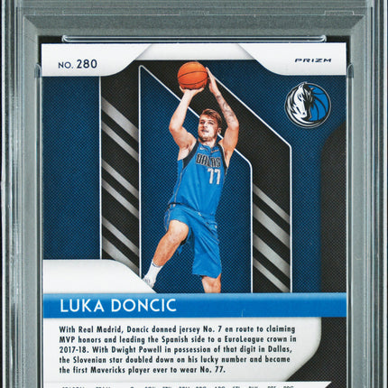 2018 Panini Prizm Luka Doncic #280 Silver PSA 9