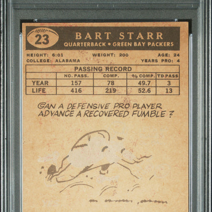 1959 Topps Bart Starr #23 MC PSA 3