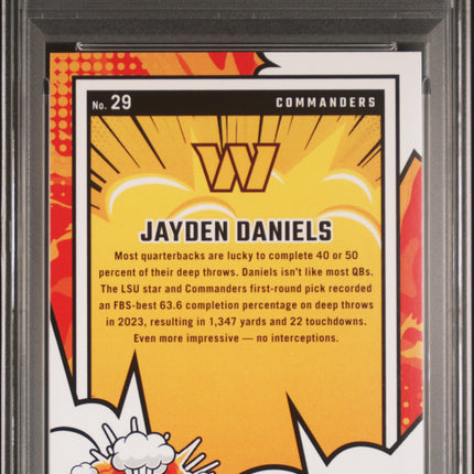 2024 Panini Donruss Bomb Squad Jayden Daniels #29 PSA 9