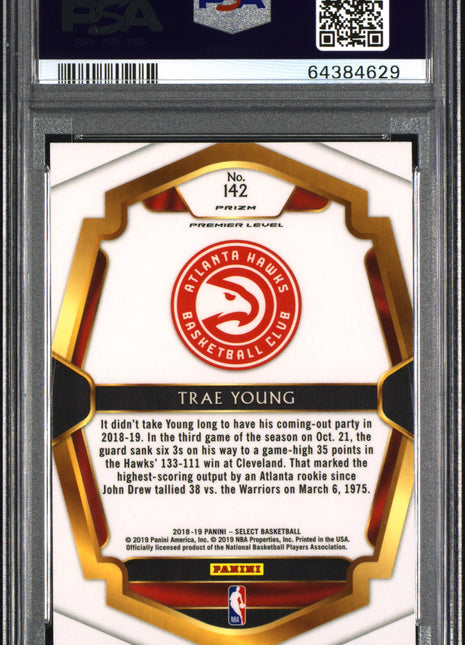 2018 Panini Select Trae Young #142 PSA 10