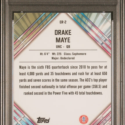 2023 Bowman U Chrome Unexpected Delights Early Risers Drake Maye #ER2 PSA 10