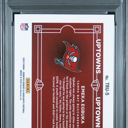 2025 Donruss Rookies & Highlights The Rookies Uptowns Emeka Egbuka #5 PSA 10